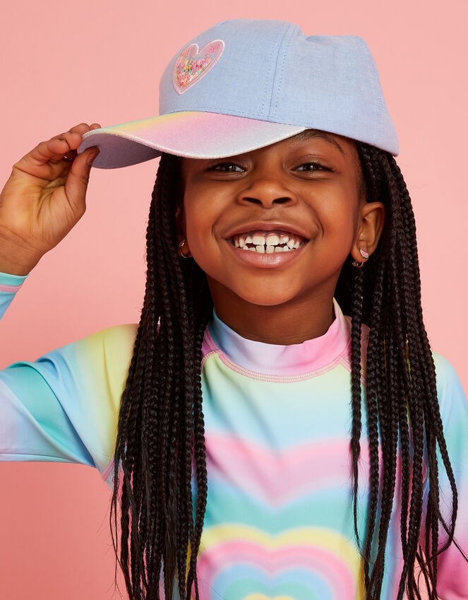 Accessorize Girls Shake Glitter Cap Multi
