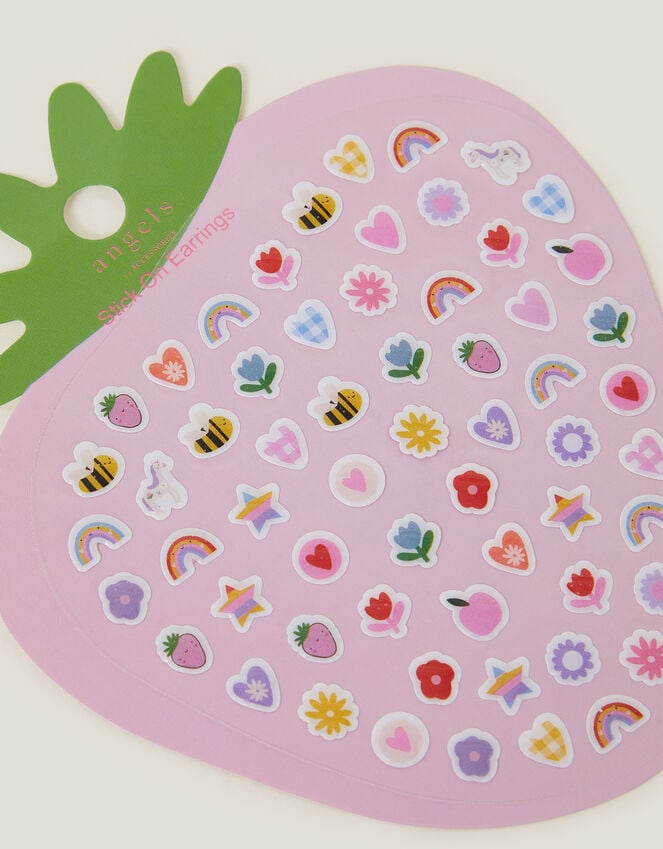 Accessorize Girls Strawberry Stick-On Earrings