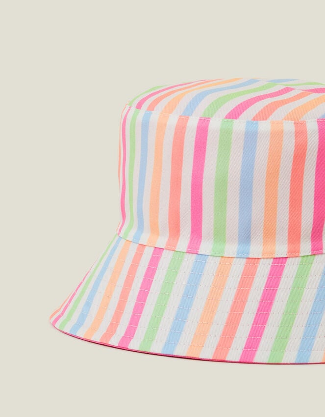 Accessorize Girls Stripe Bucket Hat Multi
