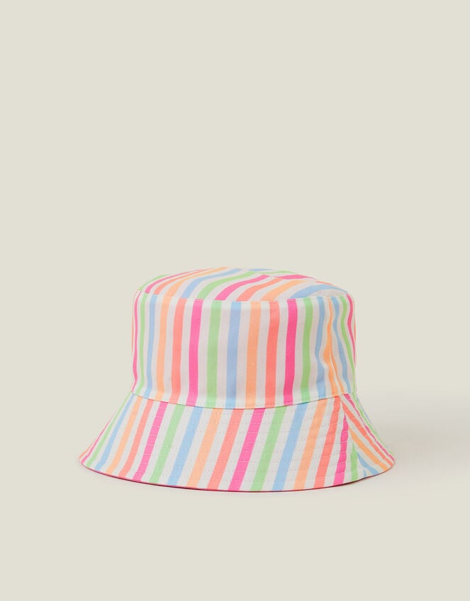 accessorize Girls Stripe Bucket Hat Multi
