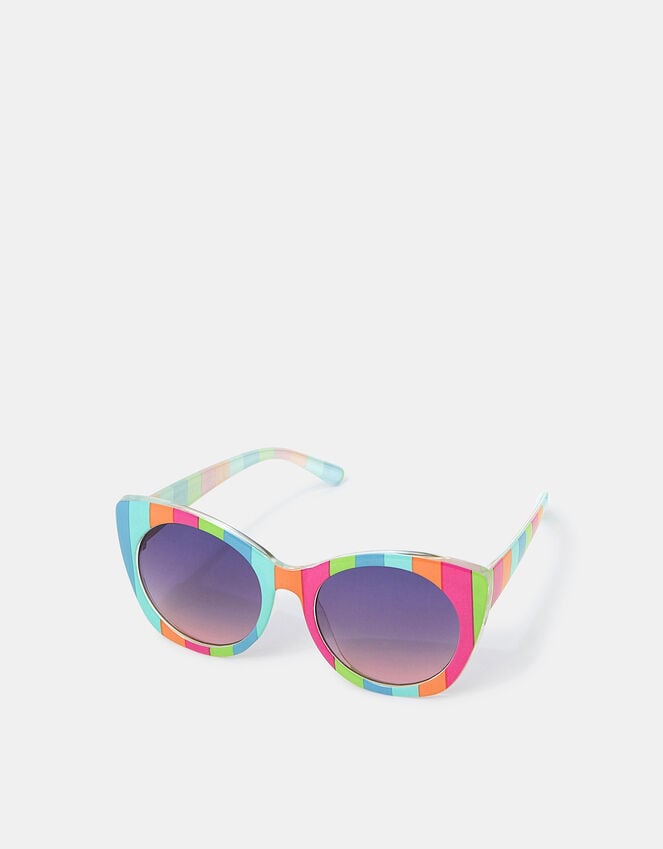 accessorize Girls Stripe Cat Eye Sunglasses