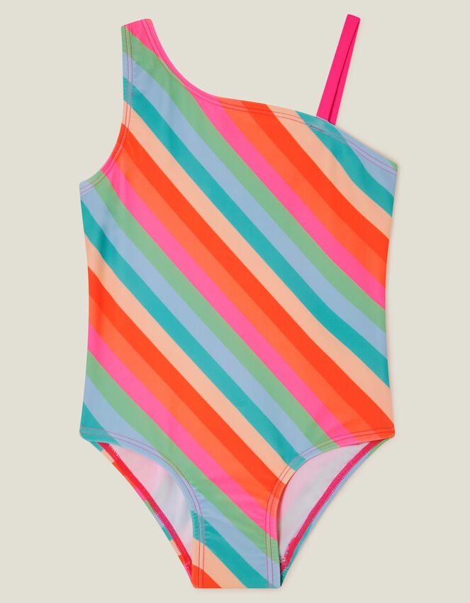 Accessorize Girls Stripe Swimsuit Multi