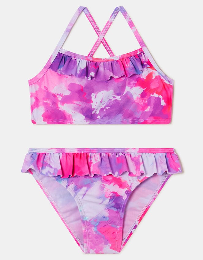 Accessorize Girls Tie-Dye Bikini Set Multi