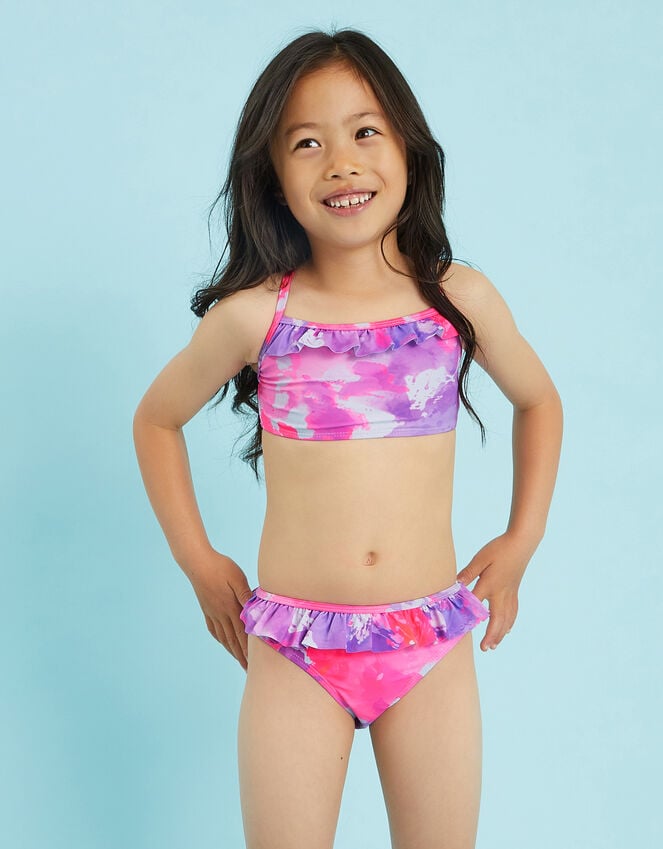 accessorize Girls Tie-Dye Bikini Set Multi