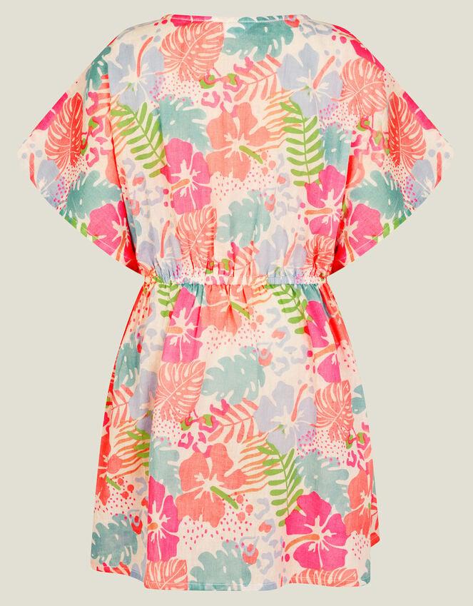 Accessorize Girls Tropical Print Kaftan Multi