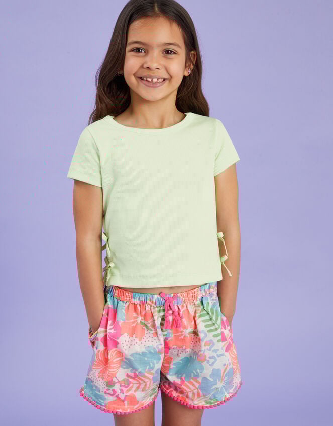 accessorize Girls Tropical Print Shorts Multi