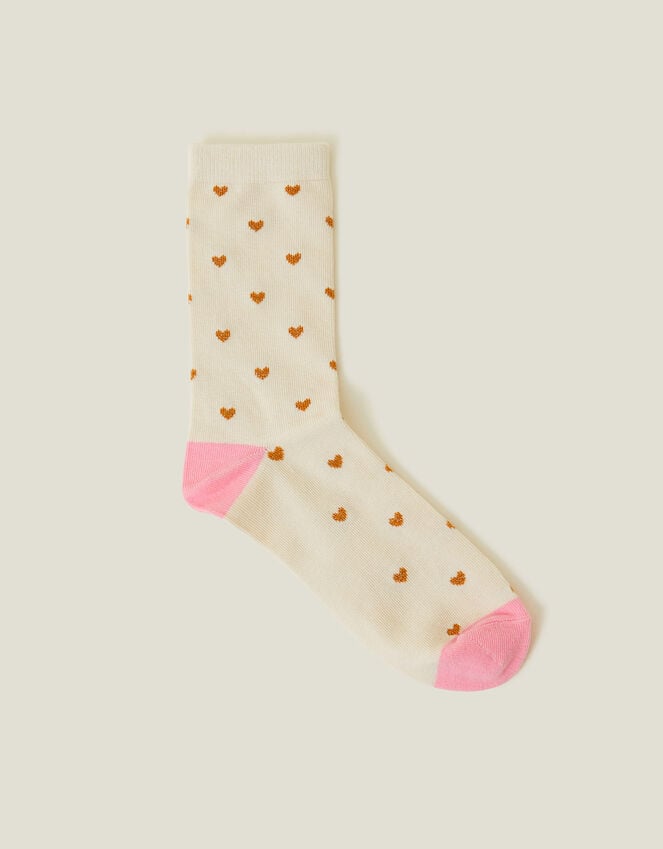 accessorize Glitter Heart Socks
