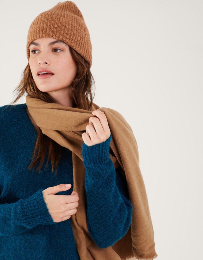 Accessorize Grace Super-Soft Blanket Scarf Camel