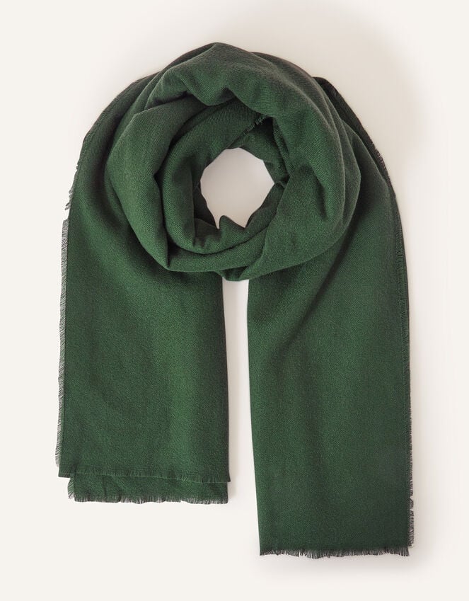 accessorize Grace Super-Soft Blanket Scarf Green