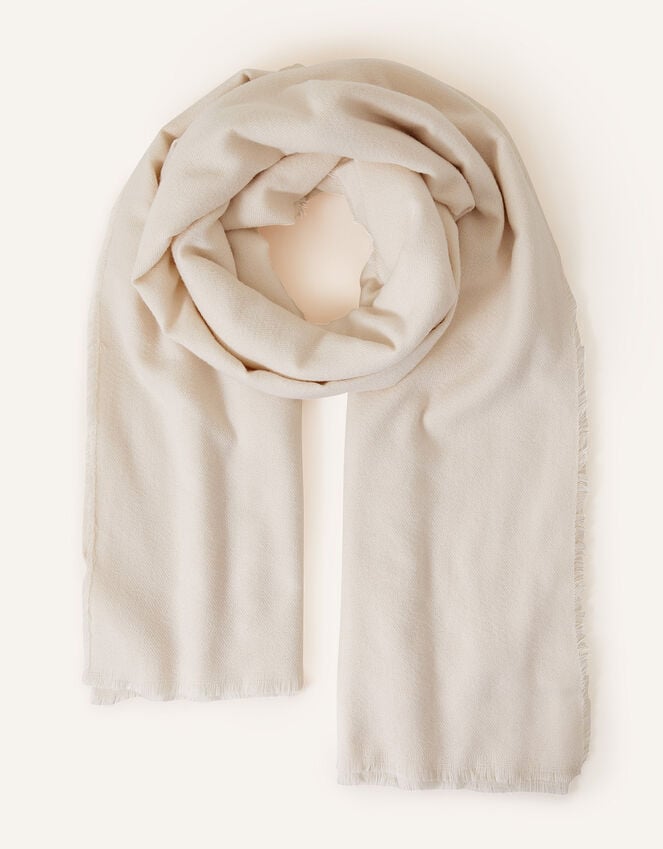 accessorize Grace Super-Soft Blanket Scarf Natural
