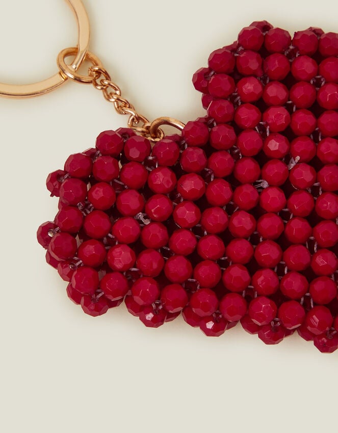 Accessorize Heart Beaded Keyring