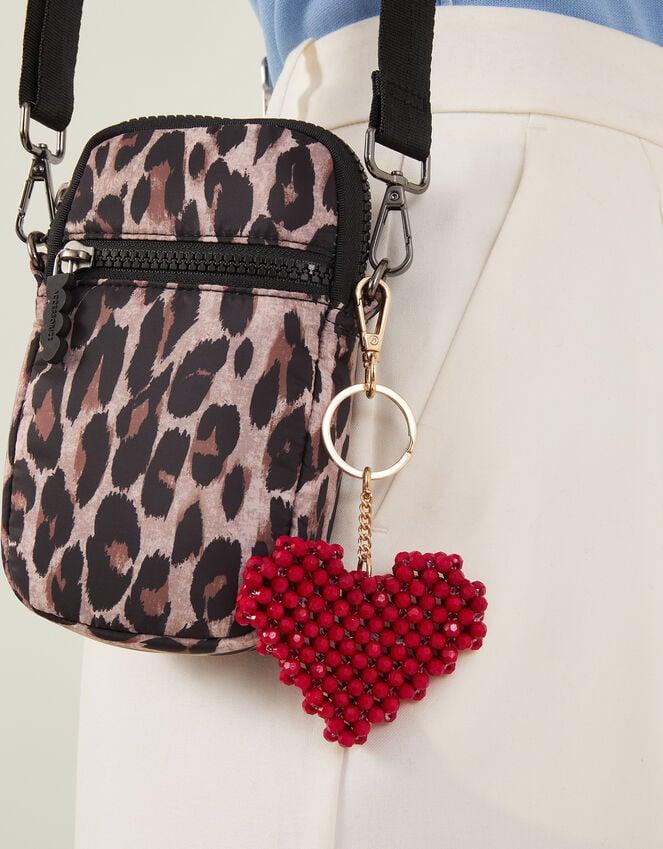 Accessorize Heart Beaded Keyring