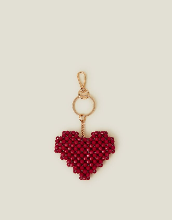 accessorize Heart Beaded Keyring