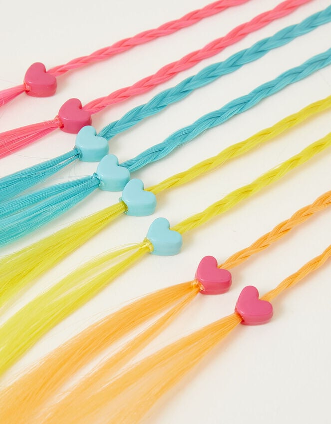 Accessorize Heart Fake Hair Clips 4 Pack