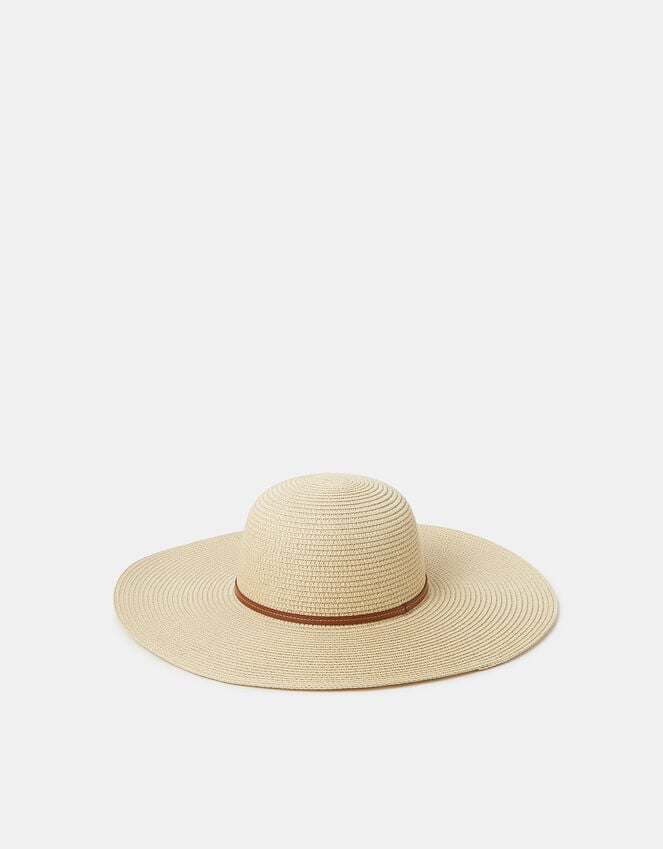 Accessorize Heart Floppy Straw Hat