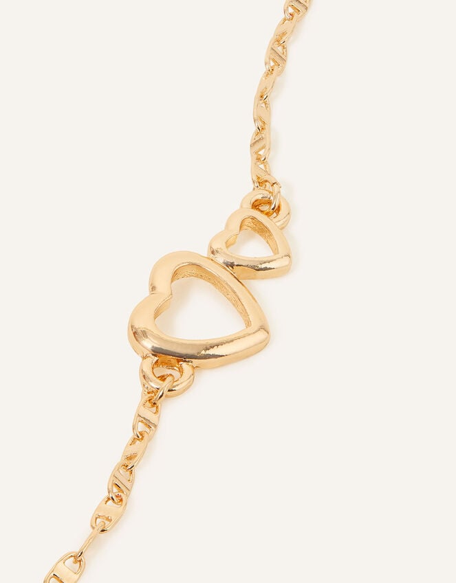 Accessorize Heart Links Bracelet