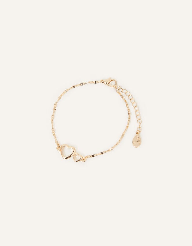 accessorize Heart Links Bracelet