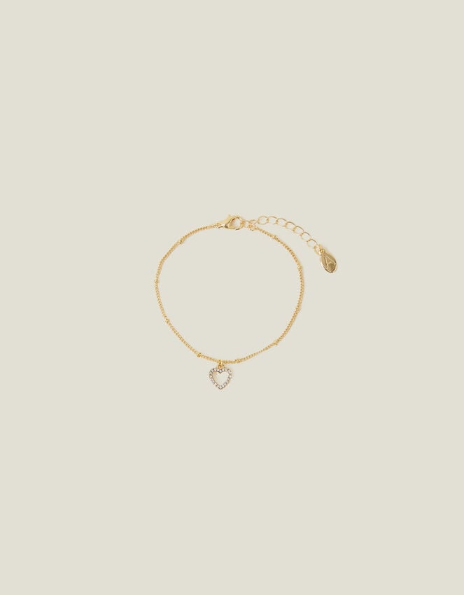 Accessorize Heart Pave Bracelet