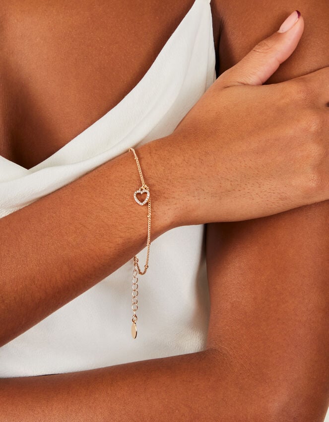 Accessorize Heart Pave Bracelet