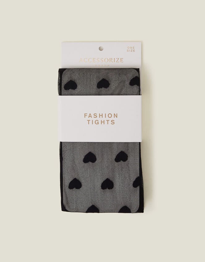 accessorize Heart Printed Tights