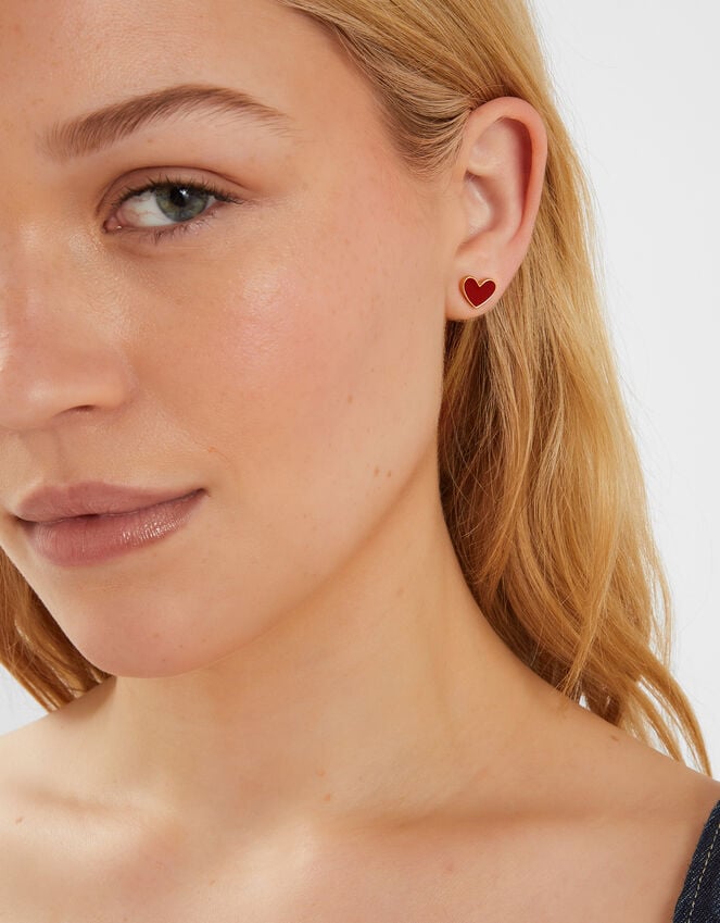 Accessorize Heart Stud Earrings
