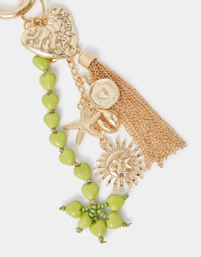 Accessorize Heart Tassel Bag Charm