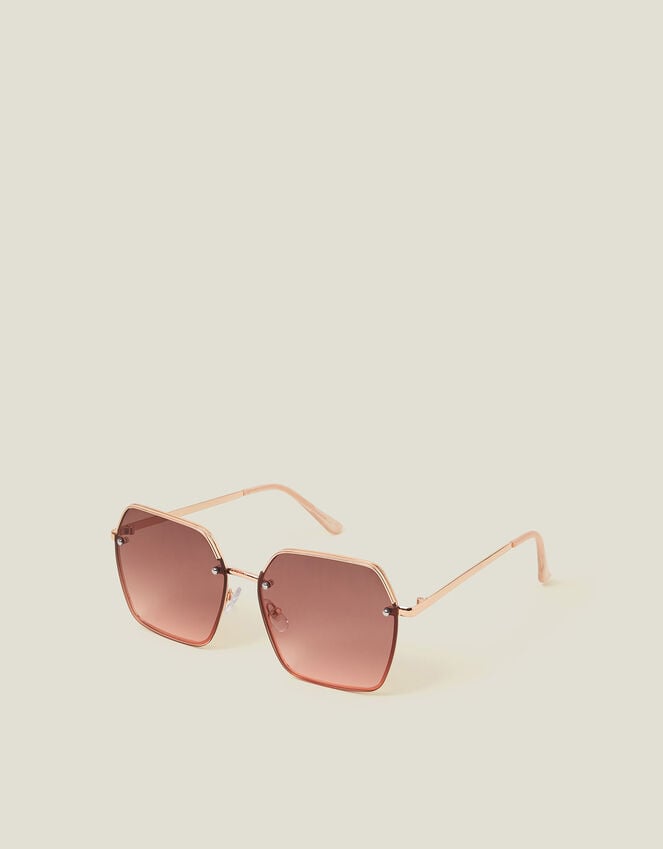 accessorize Hexagonal Ombre Sunglasses