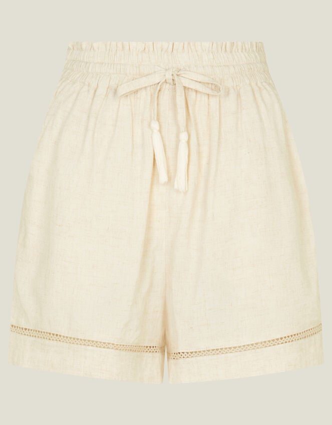 Accessorize High Waist Beach Shorts Camel