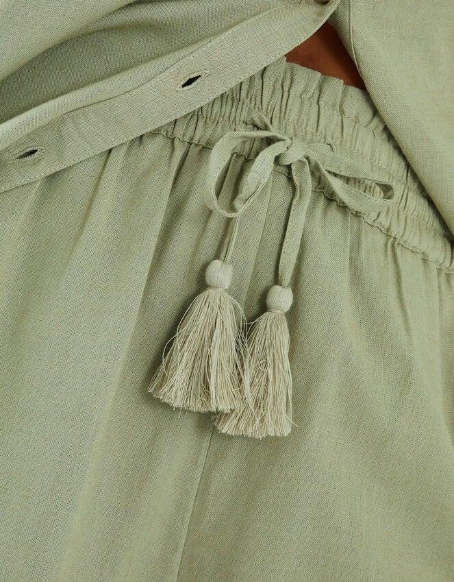 Accessorize High Waist Beach Shorts Green