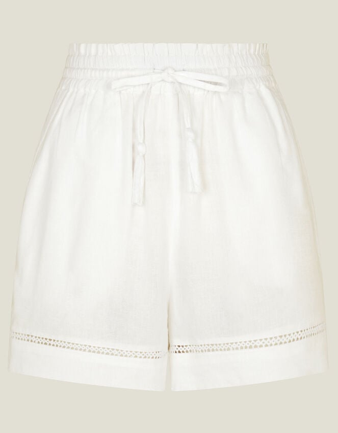 Accessorize High Waist Beach Shorts White