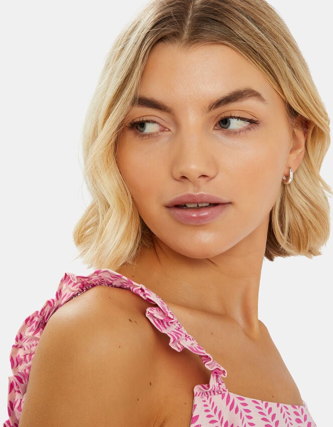 Accessorize Ikat Frill Short Pyjamas Set Pink