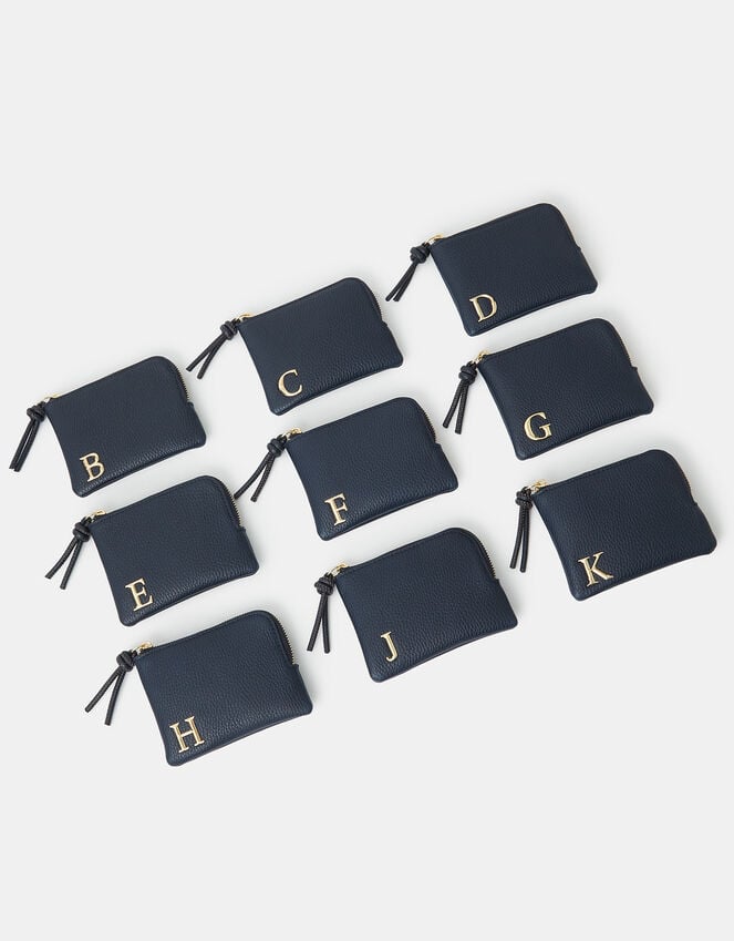 Accessorize Initial Coin Purse Blue