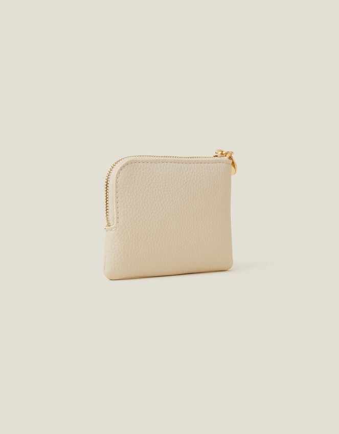Accessorize Initial Coin Purse Cream