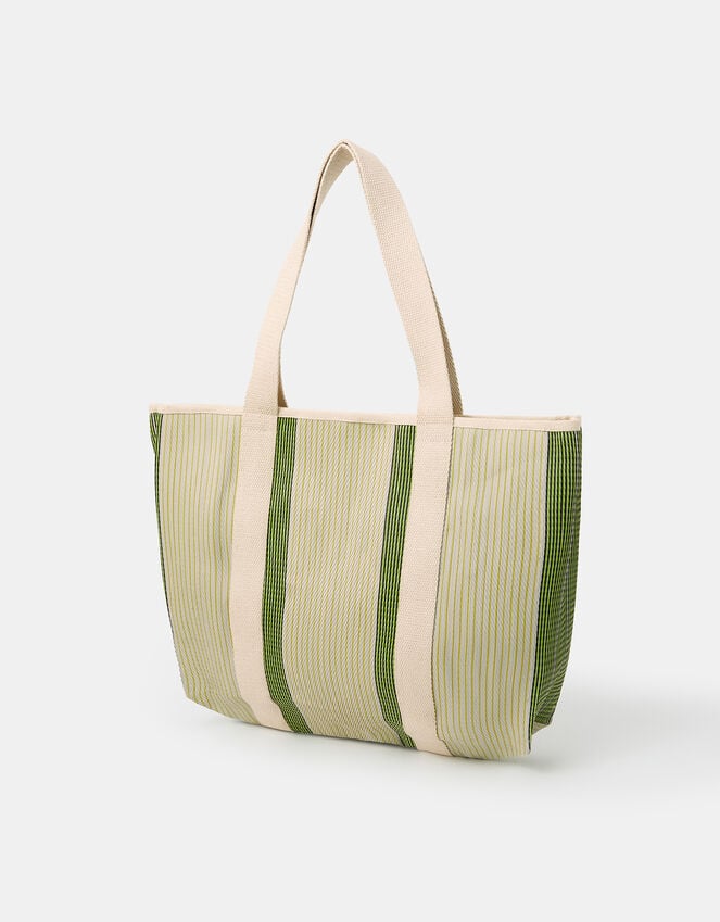 Accessorize Irregular Stripe Pocket Tote Bag