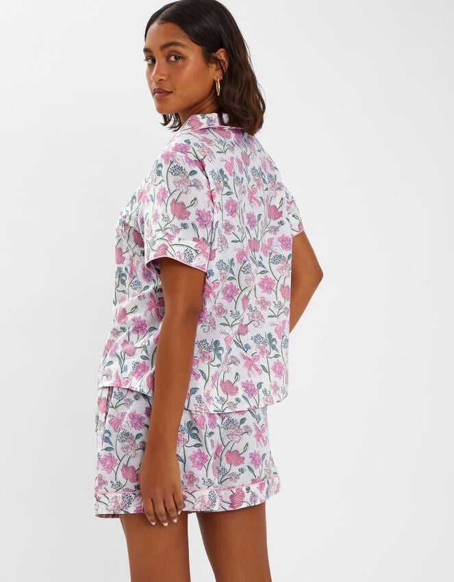 Accessorize Jasmine Floral Print Pyjama Set Pink