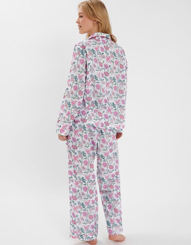 Accessorize Jasmine Print Long Pyjamas Set Pink