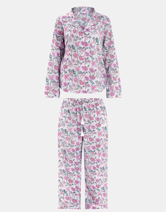 Accessorize Jasmine Print Long Pyjamas Set Pink