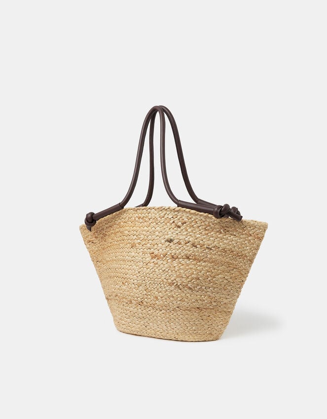 Accessorize Jute Basket Beach Bag