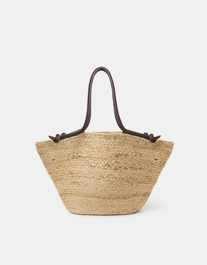 accessorize Jute Basket Beach Bag
