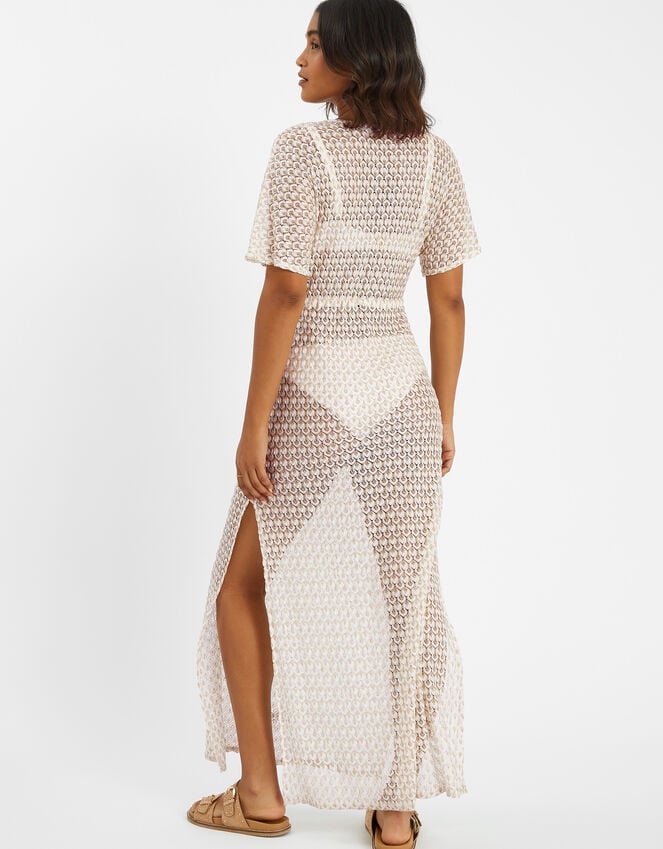 Accessorize Knit Kaftan Maxi Dress Gold