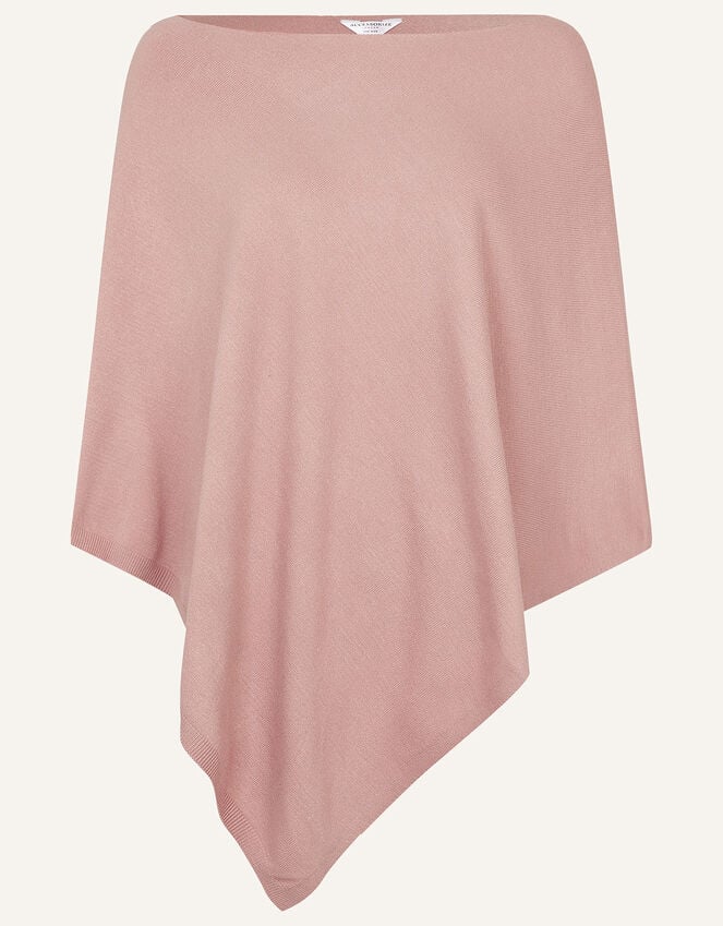 Accessorize Knit Poncho Pink