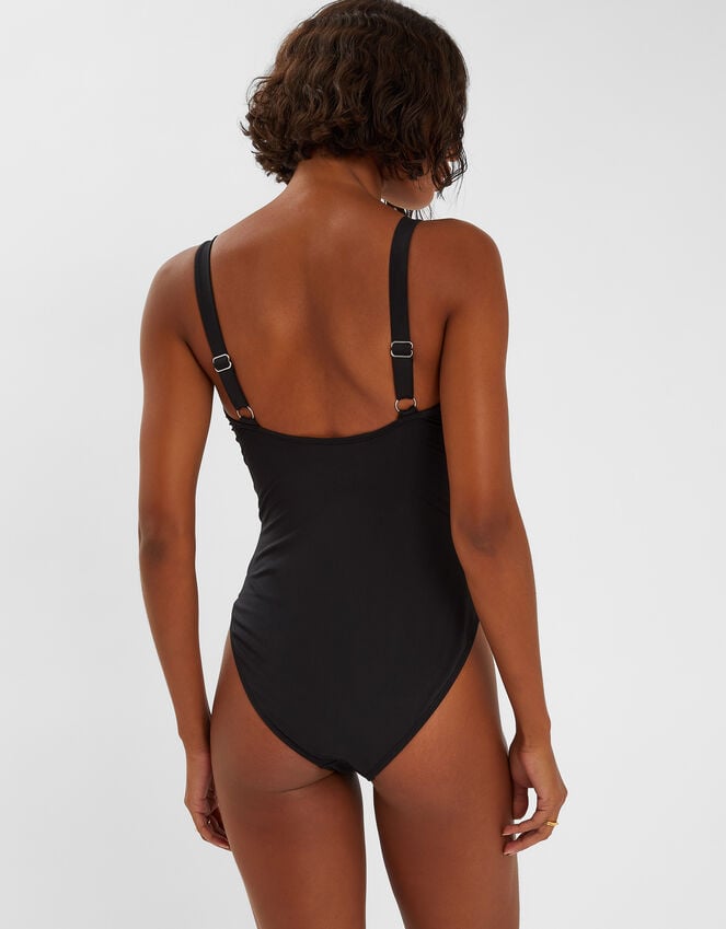 Accessorize Knot Cut-Out Swimsuit Black