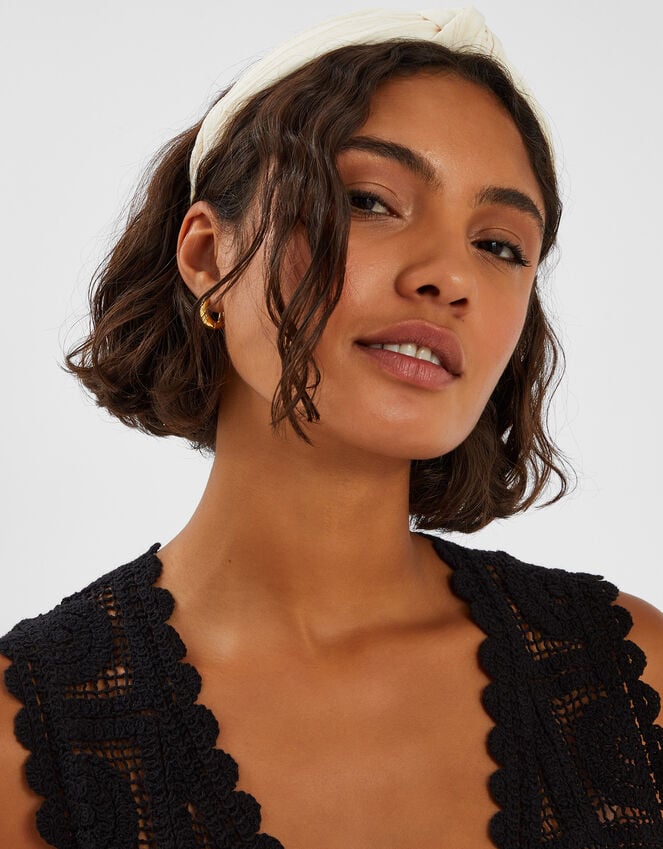 Accessorize Knot Fabric Headband Cream