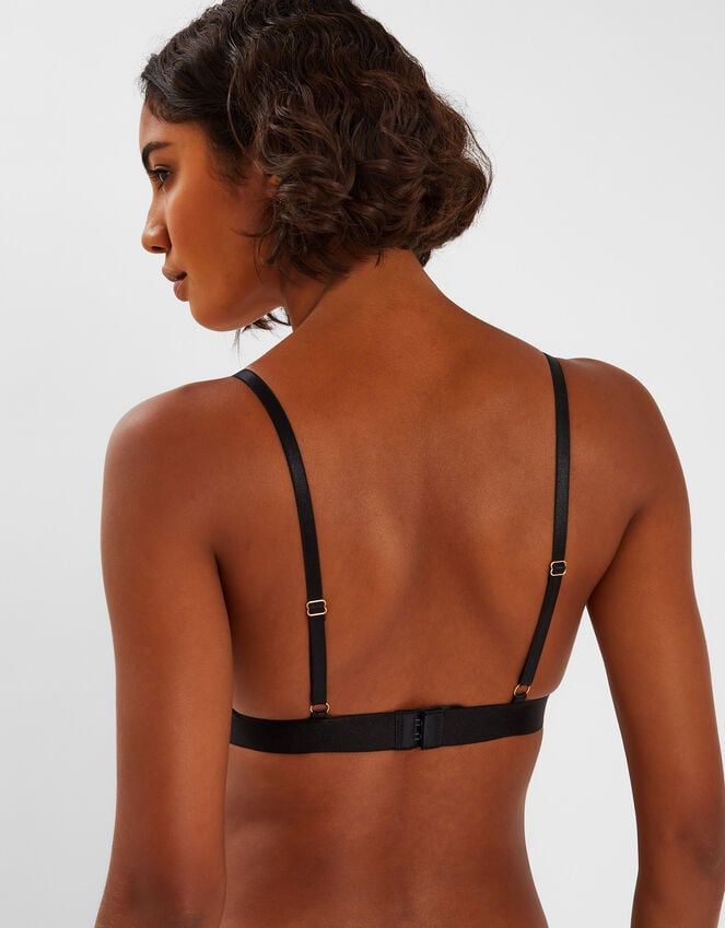 Accessorize Lace Trim Bralette Black