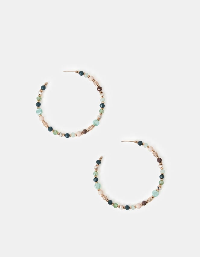 Accessorize Large Bead Hoop Earrings