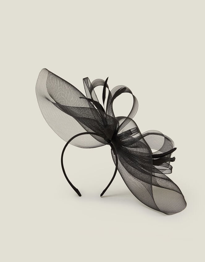 Accessorize Large Crin Fascinator Black