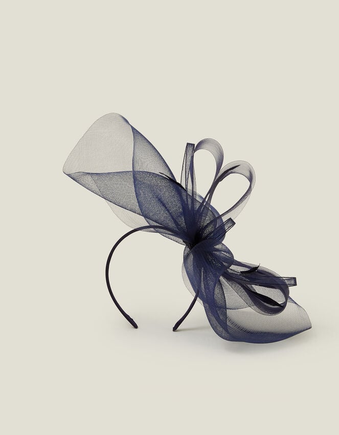 Accessorize Large Crin Fascinator Blue