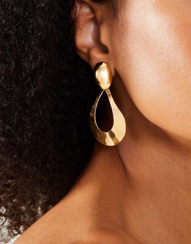 Accessorize Large Cut Out Teardrop Earrings