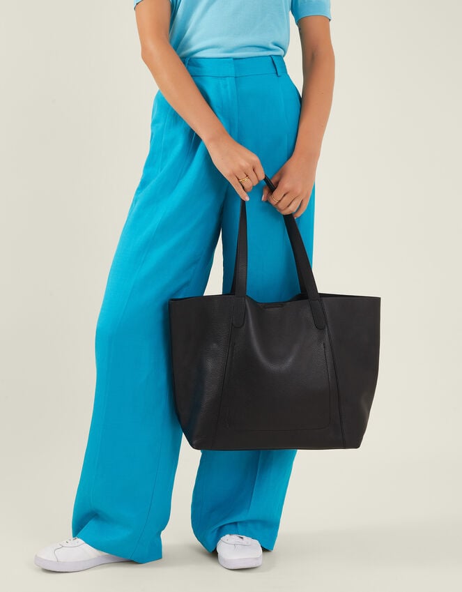 accessorize Large Pebble Leather Tote Bag