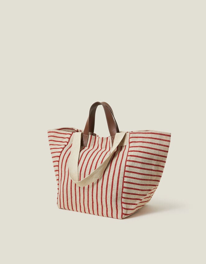 Accessorize Large Stripe Canvas Tote Bag